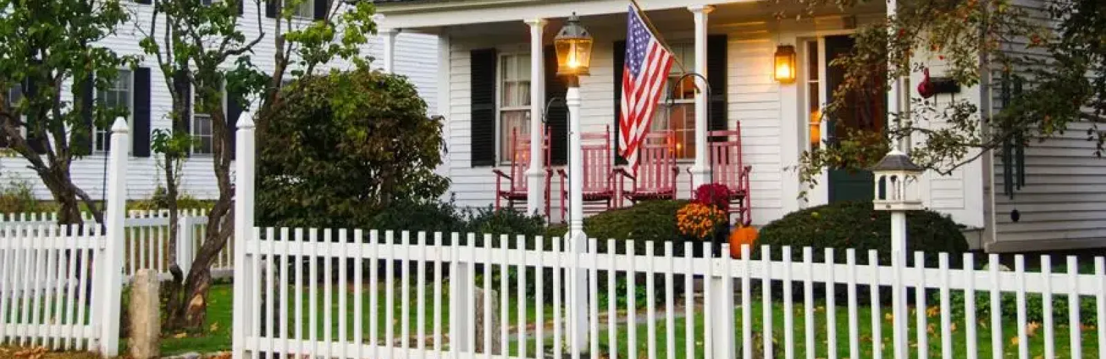house with fence